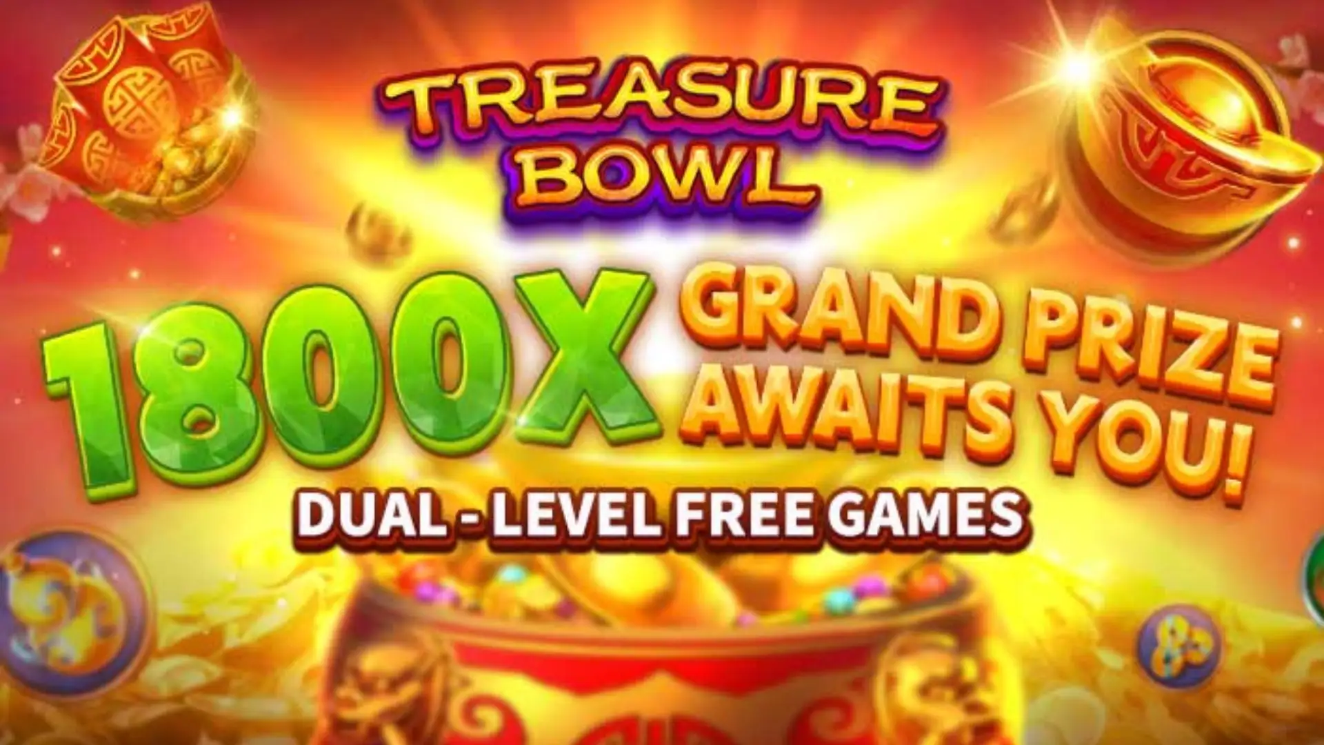 Multiplicadores Treasure Bowl game60 - 7777x Máximo com Tigela Dourada